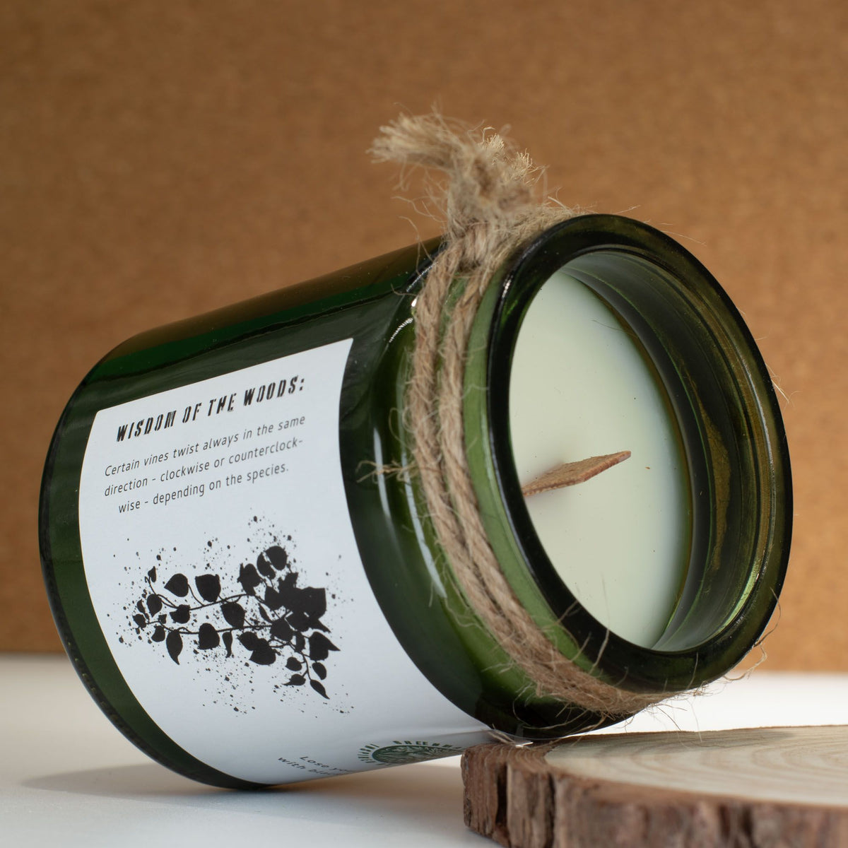 Greenman Woodwick Soy Candle - Twilight Vine - product view 3