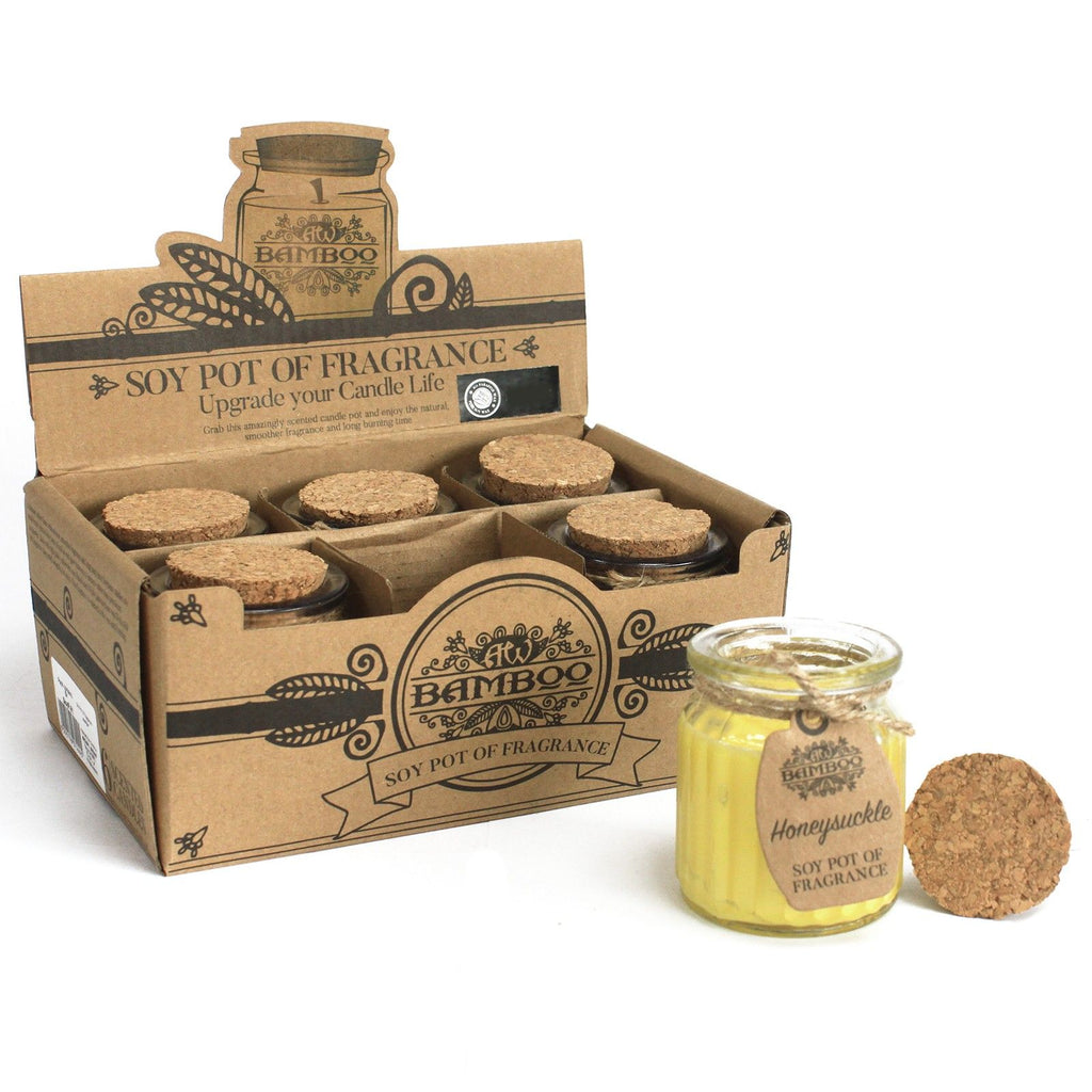 Honeysuckle Soy Pot of Fragrance Candles - product view 4