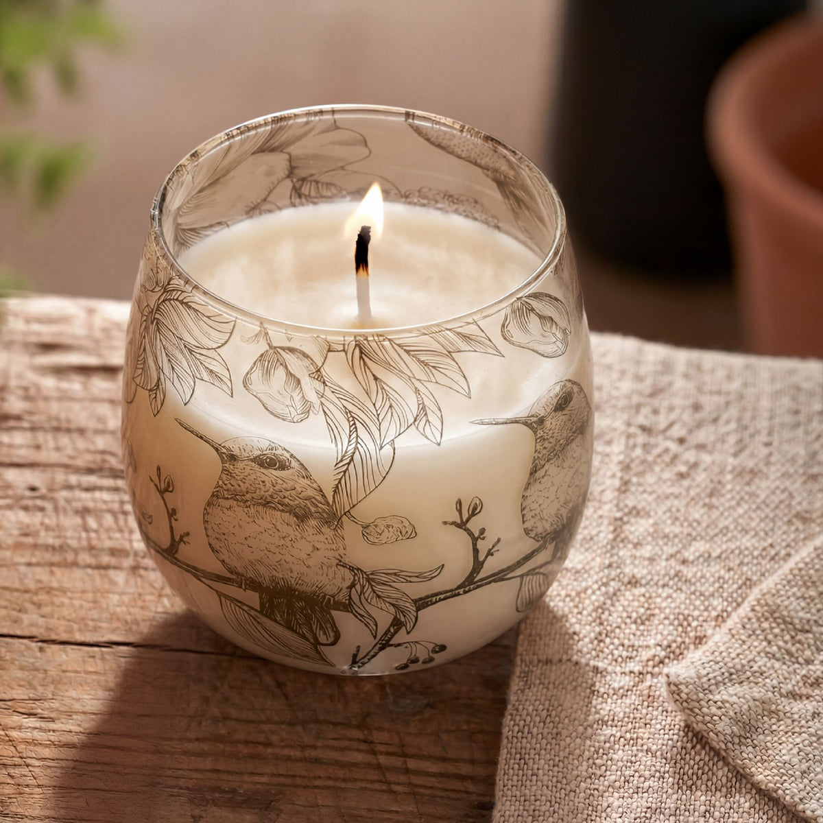 Medium Glass Jar Candles - Drawn by Flame - product view 5