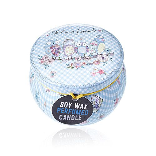 Art Tin Candle - Assorted Design - Friendly Messages