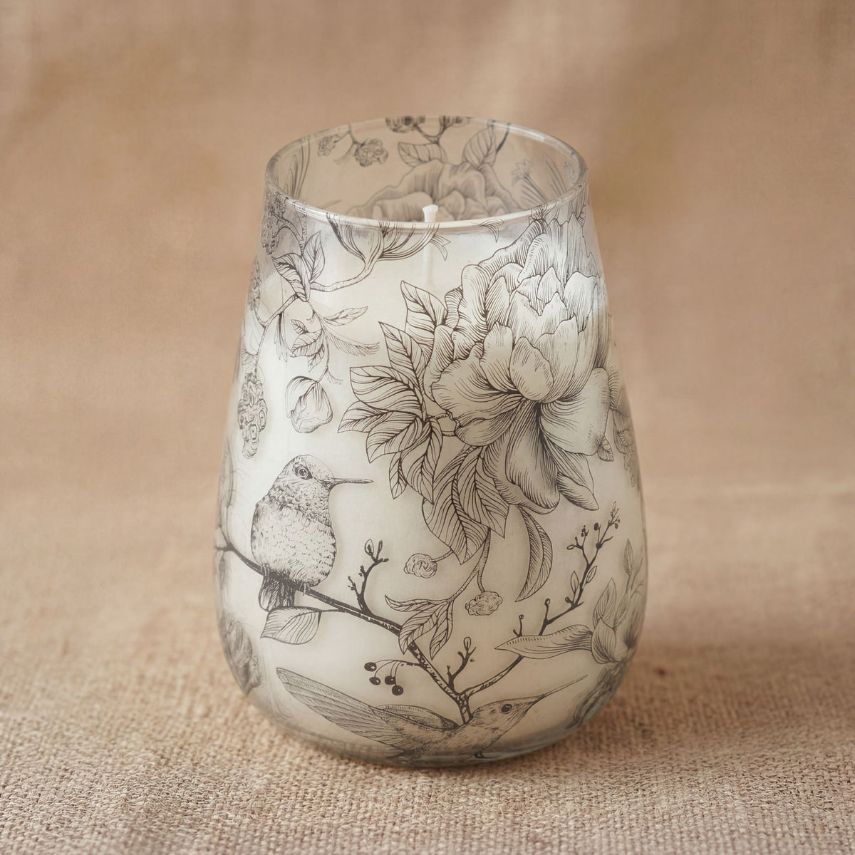 Tall Glass Jar Candles - Drawn by Flame - product view 3