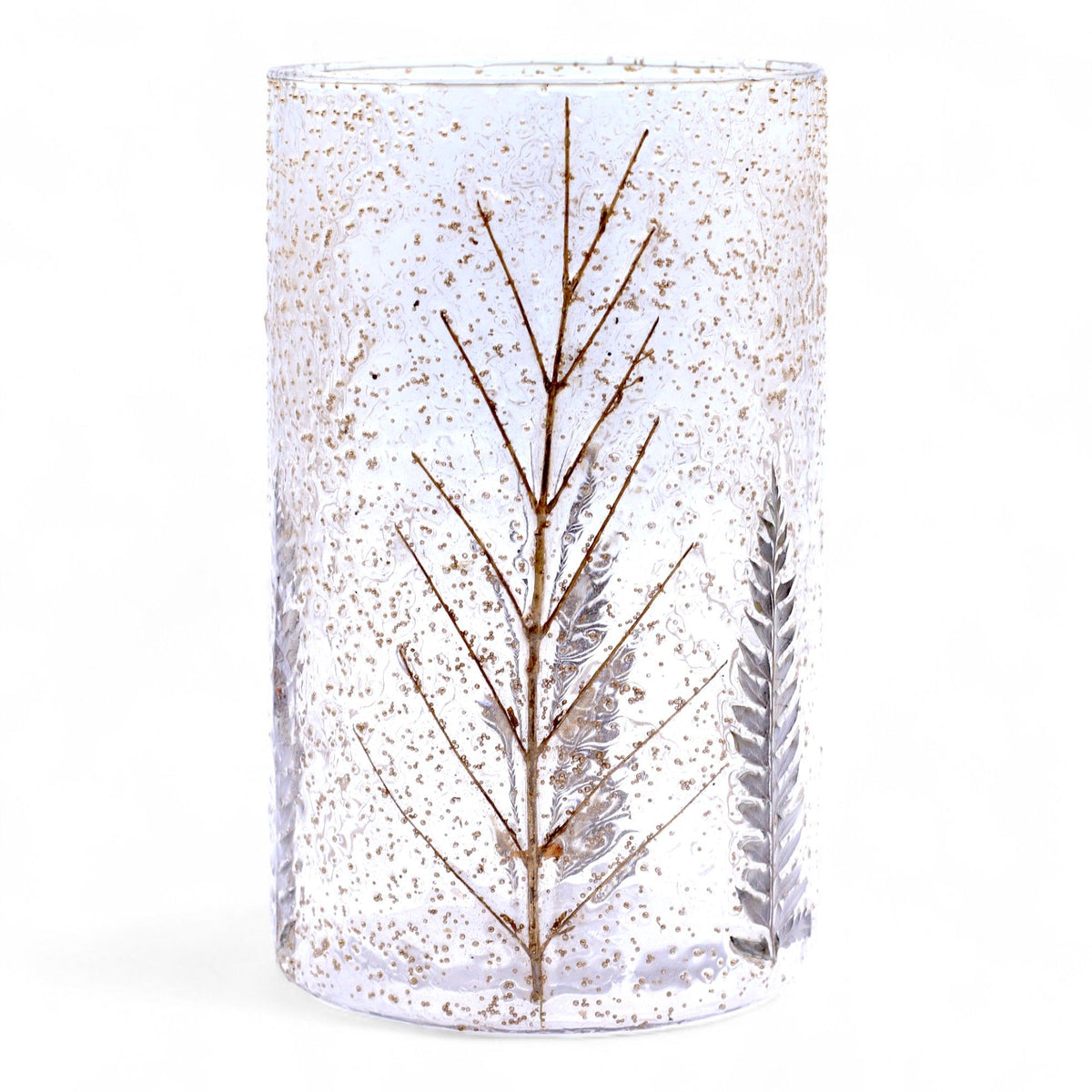 Natural Floral Glass - Tall Vase Candle Holder - Pino - product view 2