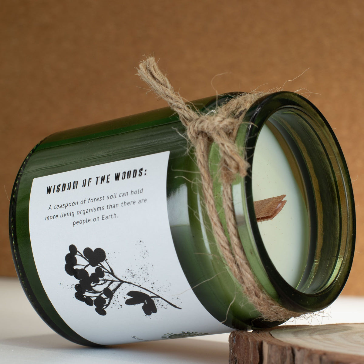 Greenman Woodwick Soy Candle - Woodland Zest - product view 5