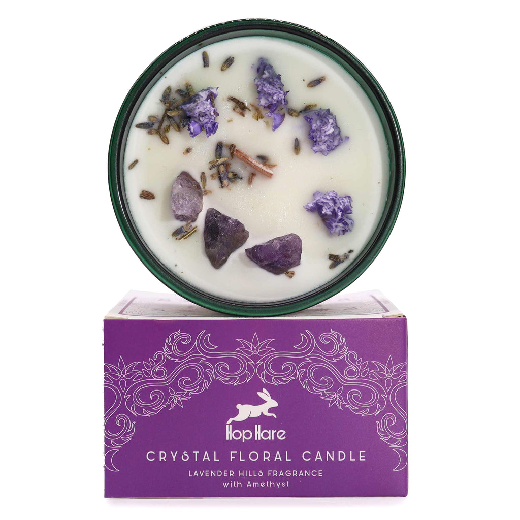 Hop Hare Crystal Magic Flower Candle - The Moon - product view 2
