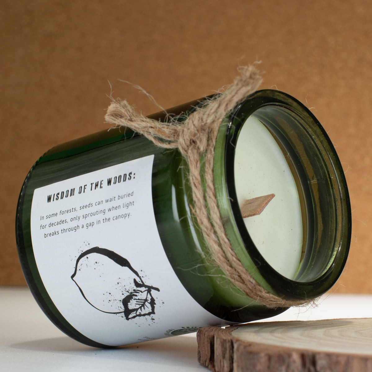 Greenman Woodwick Soy Candle - Cedar Citrus - product view 6