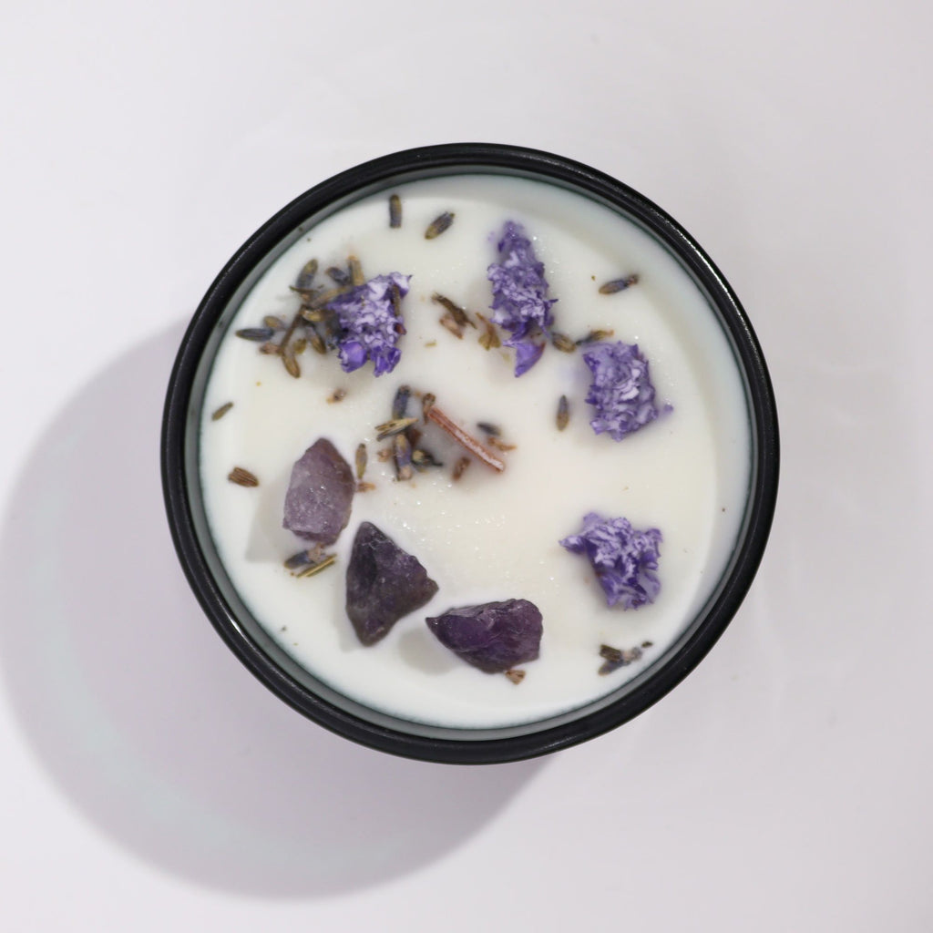 Hop Hare Crystal Magic Flower Candle - The Moon - product view 5