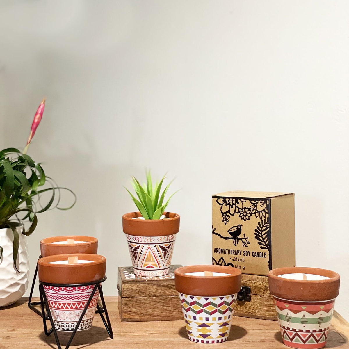 Agnes + Cat Herb Garden Candles - Lavender - product view 6