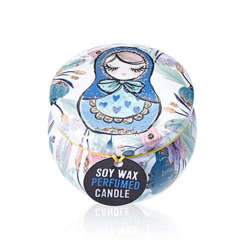 Art Tin Candle - Assorted Design - Russian Dolls - Dolly - product view 5
