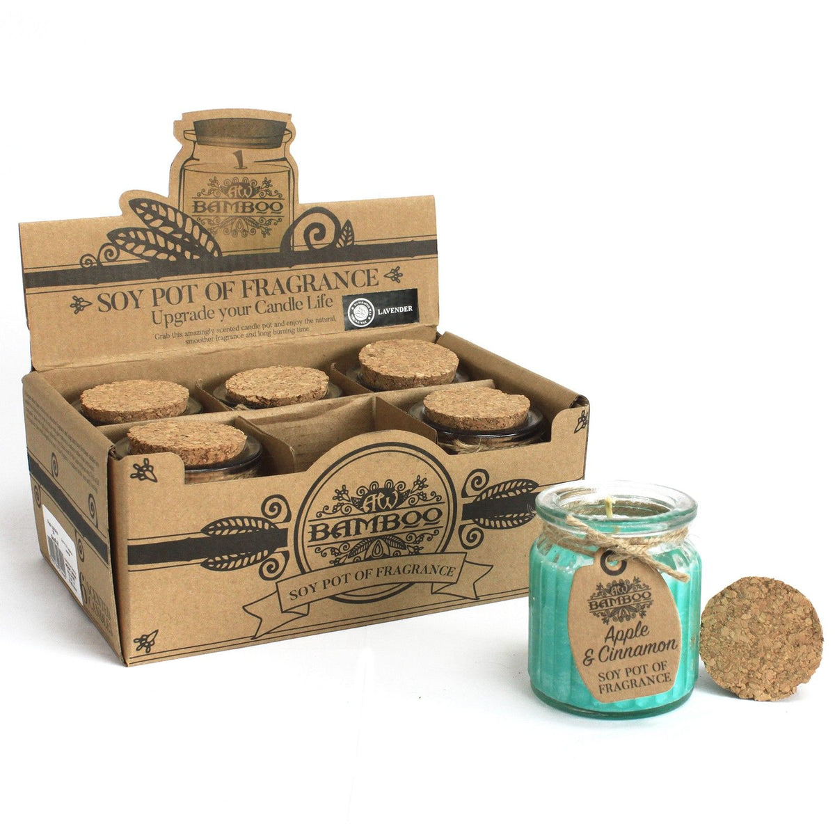Apple & Cinnamon Soy Pot of Fragrance Candles - product view 5